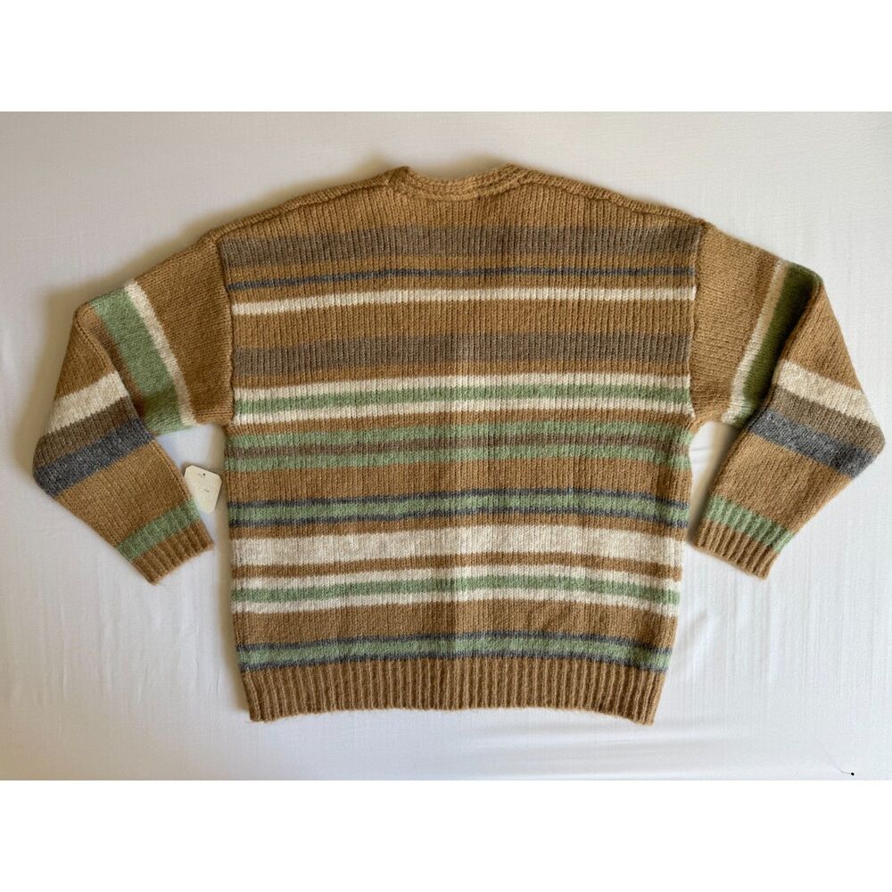Altar'd State Earth Tone Striped Knit Cardigan | NWT | Size Large - Picture 2 of 7